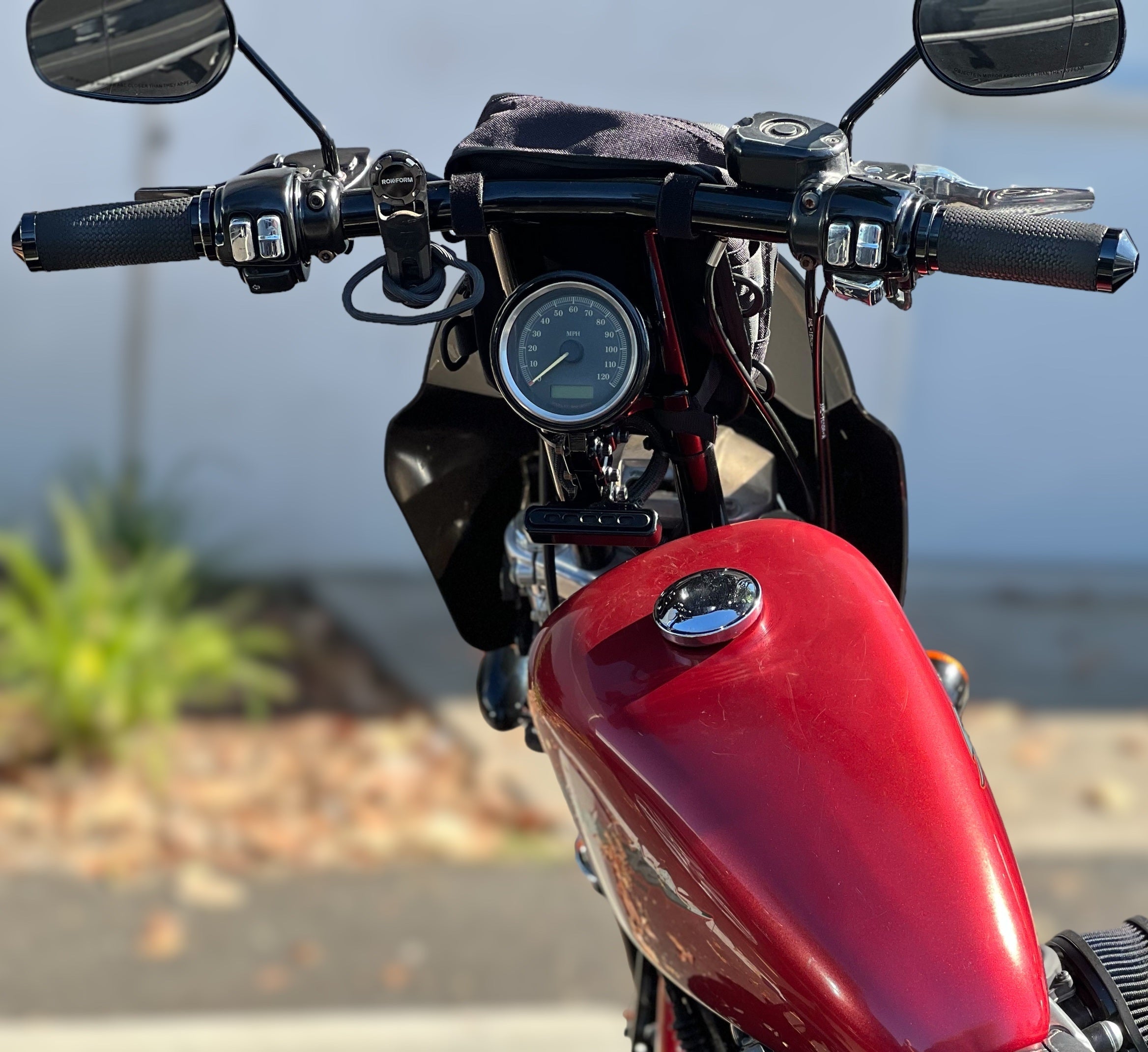 Image of Sporty Gauge Relocation Mount for T-Bars & Risers