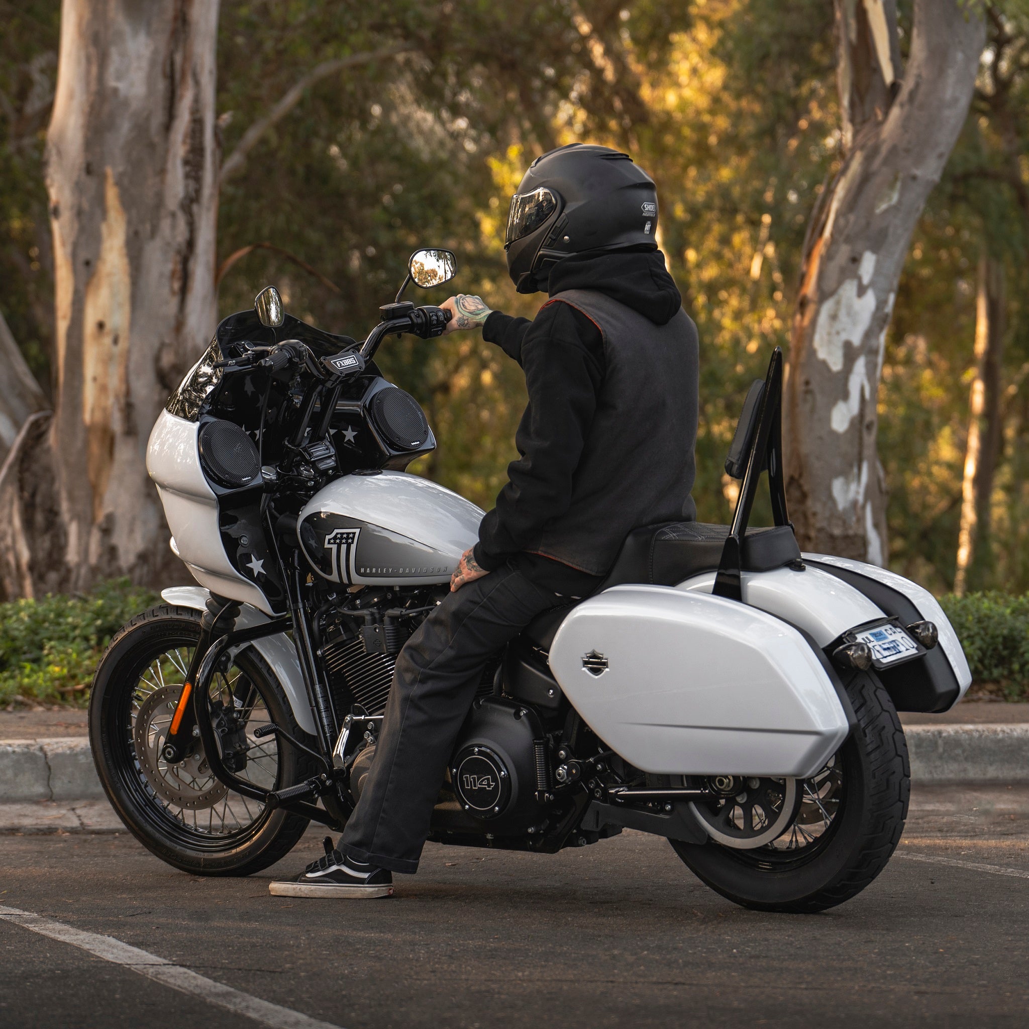 Image of Pullback Riser & Moto Bar for 2018-2024 Street Bob