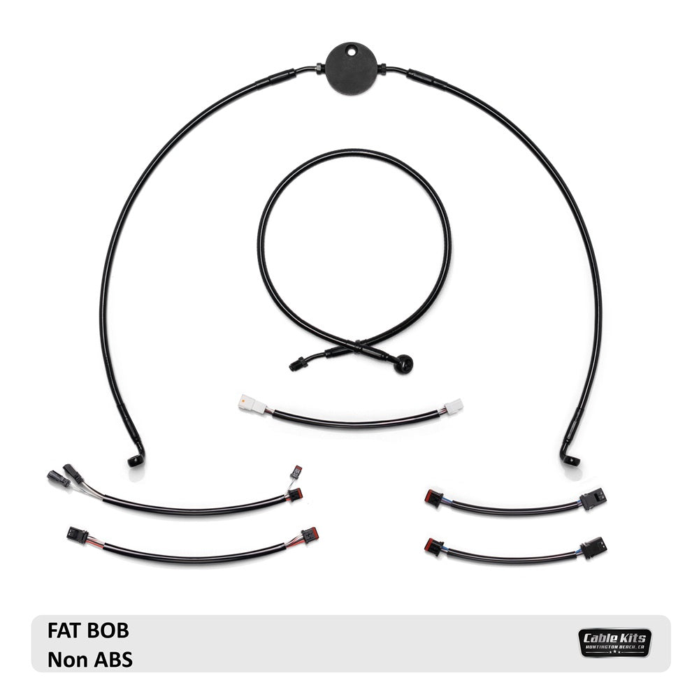 Image of Non ABS Cable Kit with Electrical for 2018-2024 Harley Davidson Fat Bob
