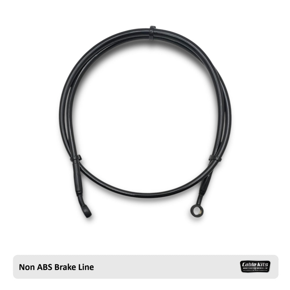 Image of Non ABS Hydraulic Brake Line for 2002-2017 Dyna and Softail Models