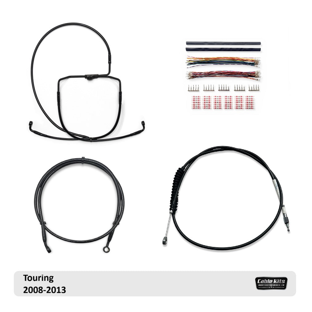 Image of Deluxe Cable Kit for 2008-2013 Harley Davidson Touring