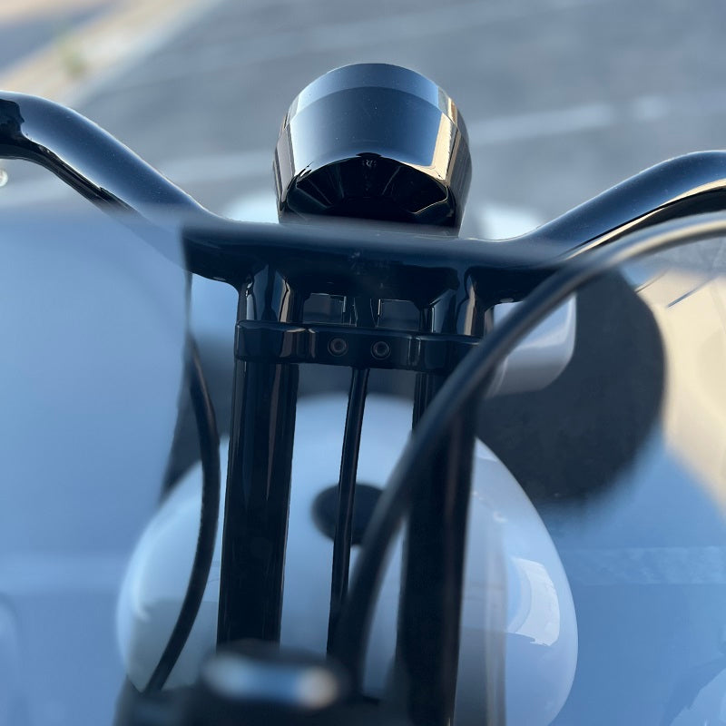 Image of Softail Round Gauge Relocation Mount for Harley Davidson