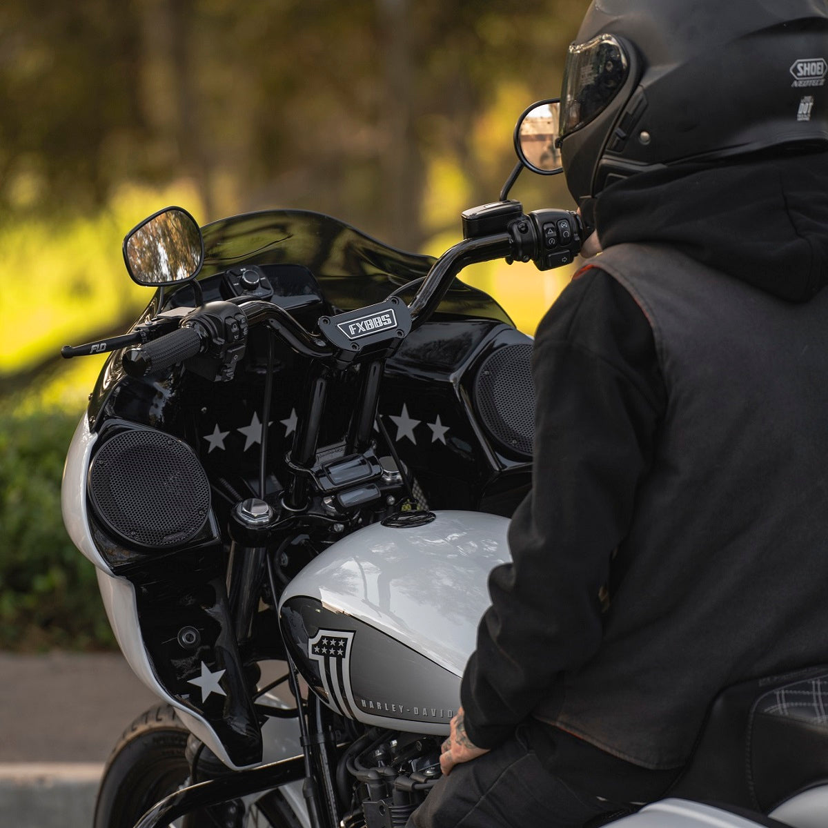 Image of Pullback Riser & Moto Bar for 2018-2024 Street Bob