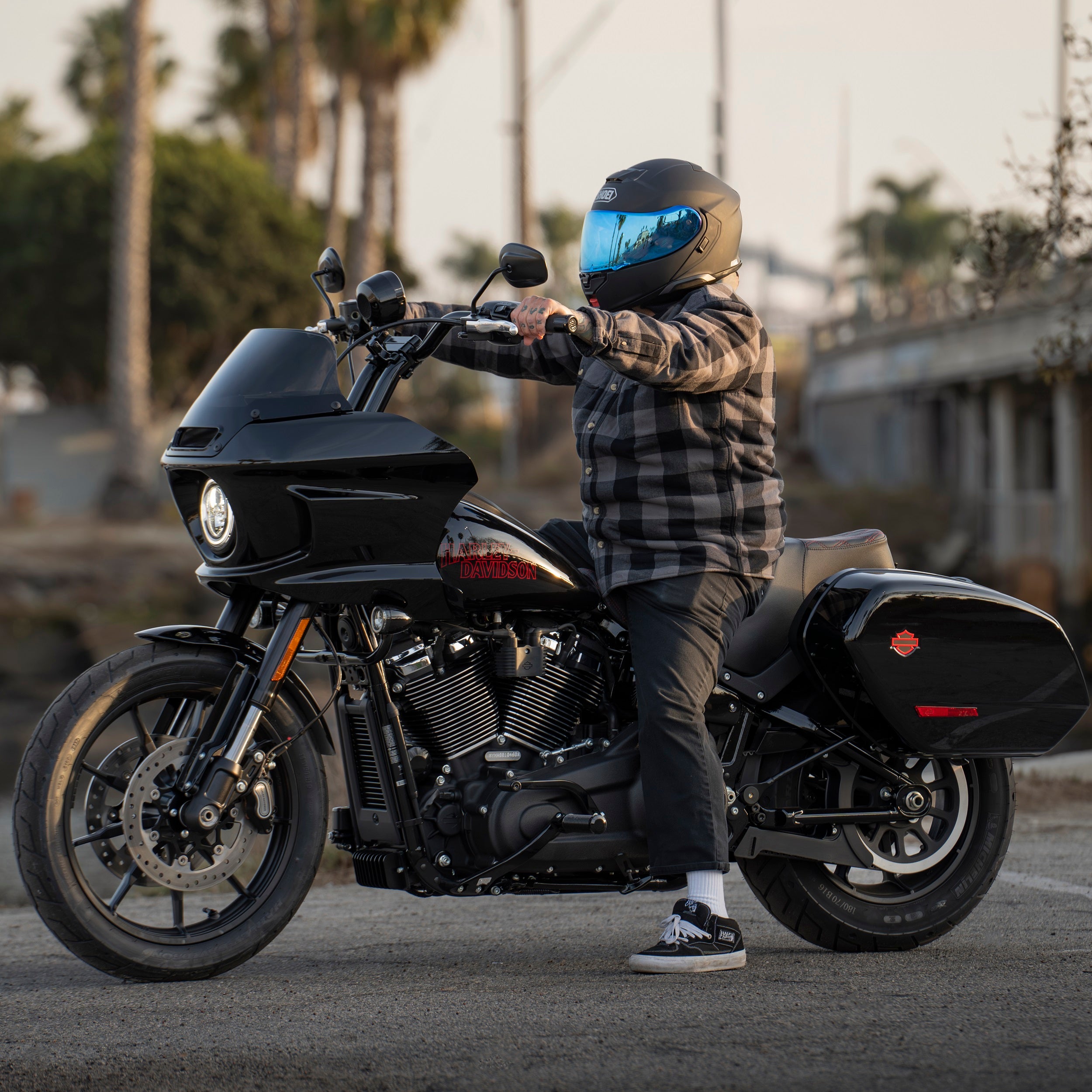 Image of Pullback Riser & Moto Bar for 2022-2024 Low Rider ST
