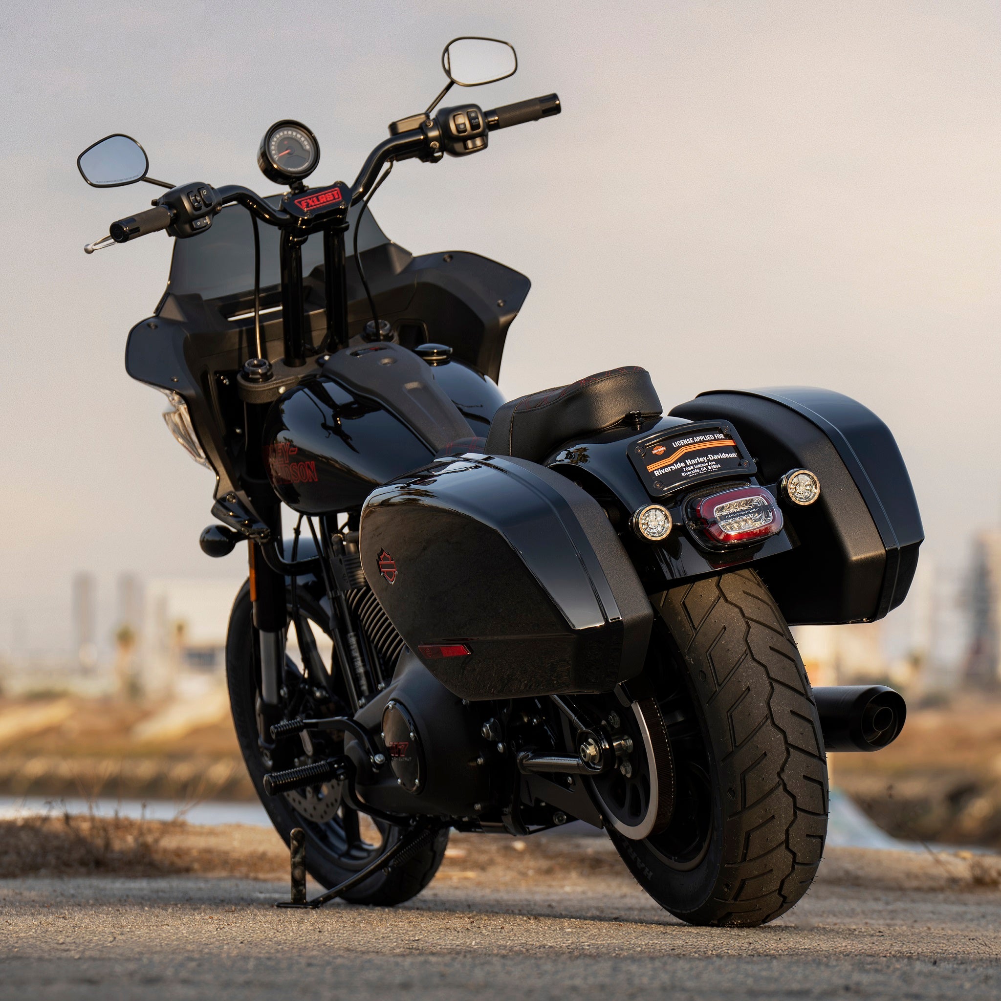 Image of Pullback Riser & Moto Bar for 2022-2024 Low Rider ST