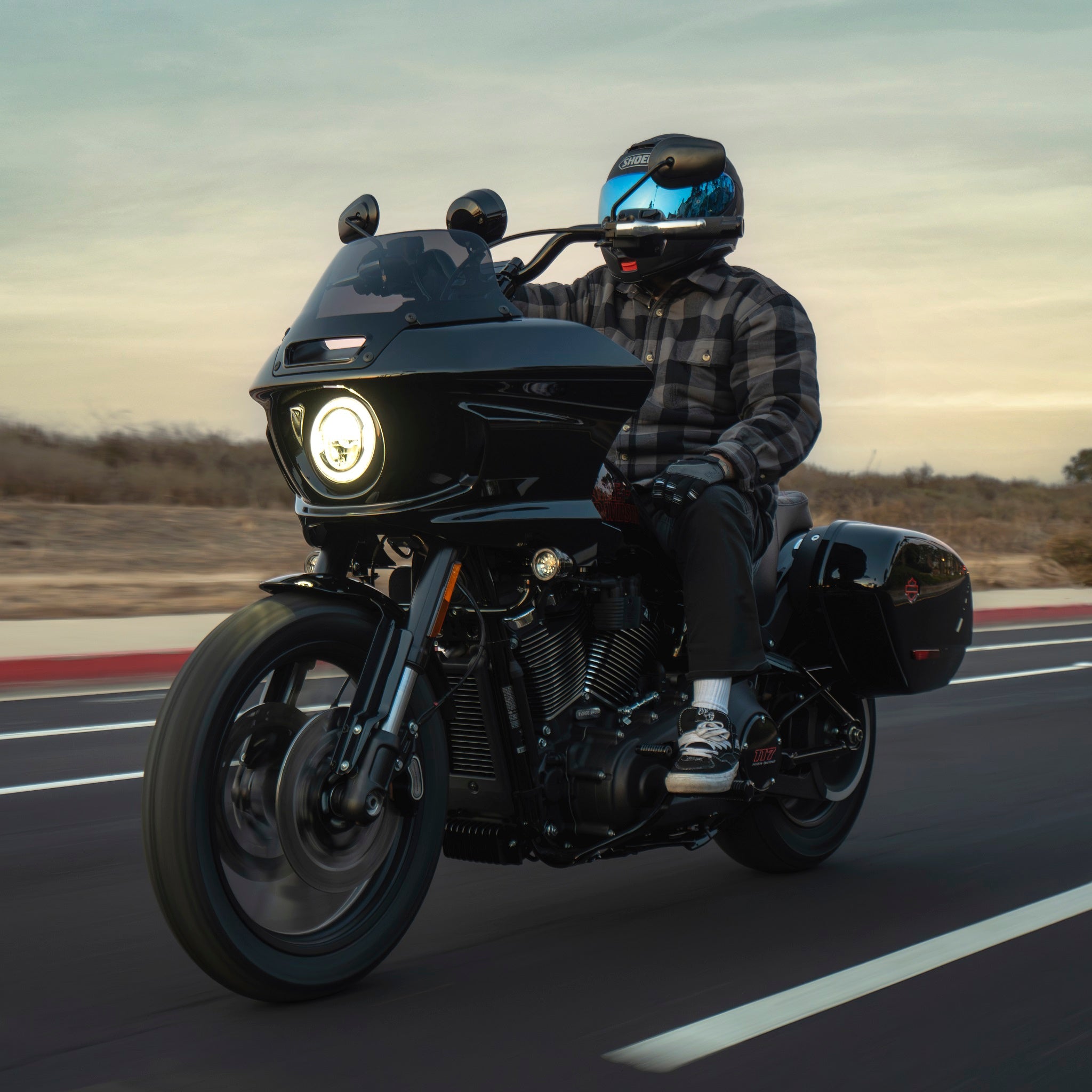 Image of Pullback Riser & Moto Bar for 2022-2024 Low Rider ST