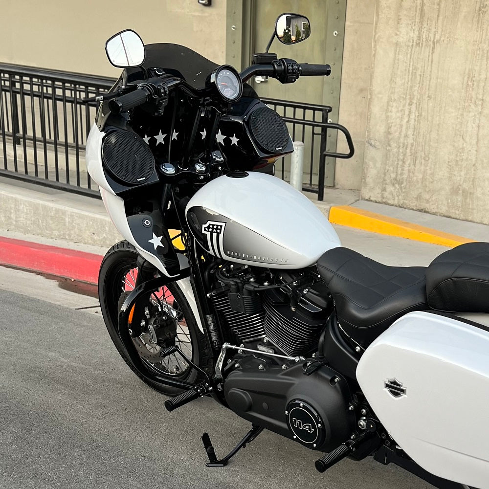 Image of Softail Round Gauge Relocation Mount for Harley Davidson
